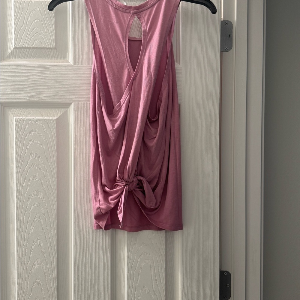 Pink Women's Workout Top - Picture 3 of 5